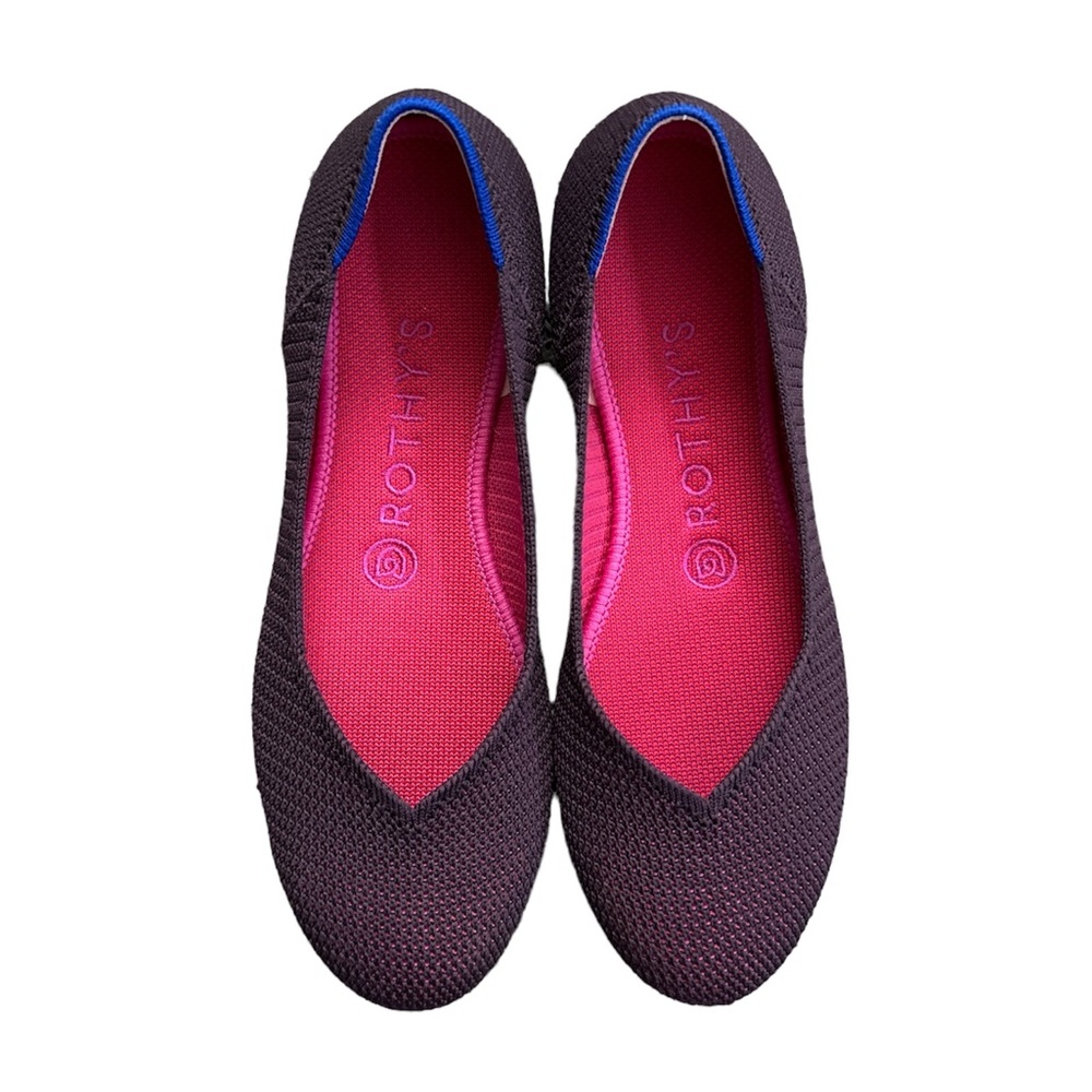 Rothy's The Flats Berry Lattice Stitch Women's Round Toe Retired Color Size 7
